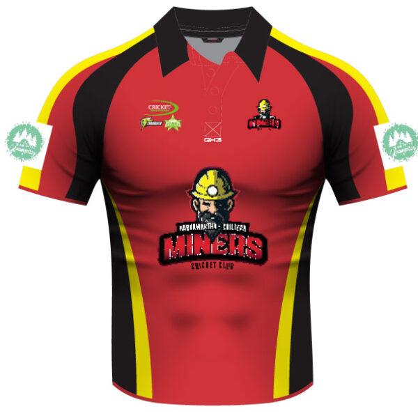 MINERS PLAYING SHIRT (Short Sleeve) FRONT