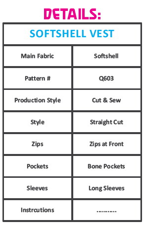 RC FNC Softshell Vest Details