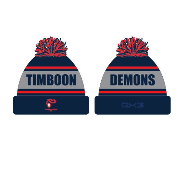 TIMBOON DEMONS FNC Beanie 2 FRONTBACK