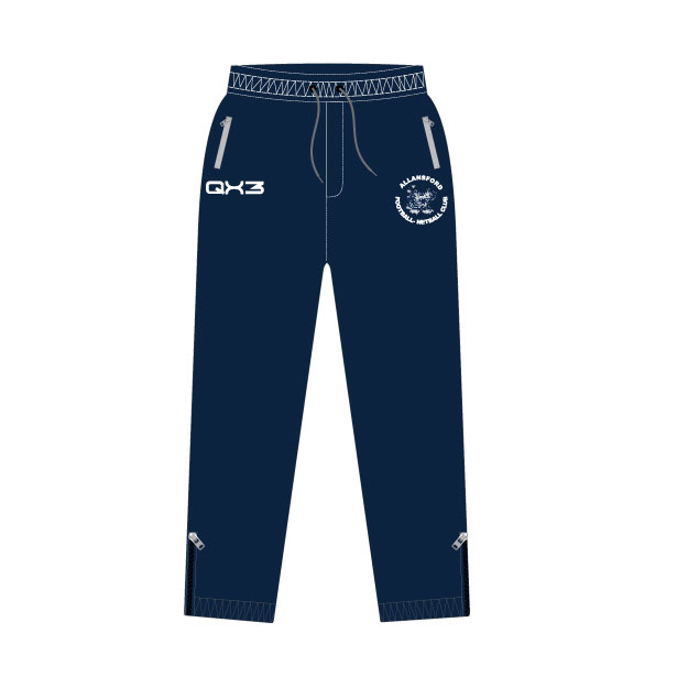 ALLANSFORD FNC - TRACKSUIT PANTS (NAVY BLUE) - Qx3 Sports
